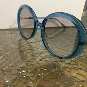 BRAND NEW AUTHENTIC BLUE OVERSIZED ROUND POMELLATO SUNGLASSES Pomellato | Accessories | Brand New Authentic Blue Oversized  main image 2